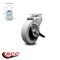 Service Caster 3 Inch Thermoplastic Rubber Wheel Top Plate Swivel Caster with Brake SCC SCC-05S310-TPRS-SLB - alternate 4